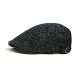 Unisex,Casual,Beret,Leopard,Forward,British