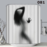 Waterproof,Shower,Curtain,Hooks,Bathroom,Decor,Scary,Horror,Halloween