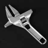 Universal,Wrench,Aluminum,Alloy,Short,Shank,Large,Opening,Adjustable,Wrench,Spanner,Bathroom,Repair,Tools