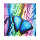 71''x71'',Buterfly,Bathroom,Shower,Curtain,Waterproof,Hooks