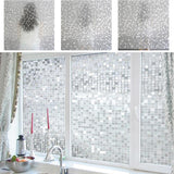 Loskii,Frosted,Opaque,Glass,Window,Decorative,Adhesive,Glass,Stickers,Bathroom,Sticker,Decor