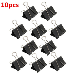 10Pcs,Black,Foldback,Clips,Clamps,Filing,Letter,Elliot,Folder