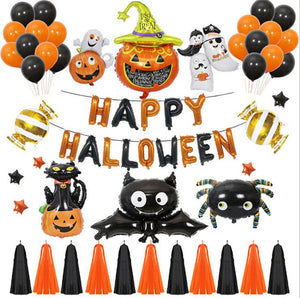 Halloween,Balloon,Ornament,Decor,Garland,Helium,Balloons,Halloween,Party,Decor,Halloween,Props