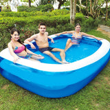 Summer,Inflatable,Swimming,Household,Rectangular,Marine,Resistant,Adults,Bathtub