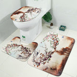 Waterproof,Bathroom,Beautiful,Toilet,Cover,Pedestal,Carpet,Bathroom,Decoration