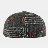 British,Style,Plaid,Pattern,Casual,Fashion,Octagonal,Beret