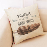 Concise,Style,Printed,Cotton,Pillow,Square,Decoration,Cushion,Cover