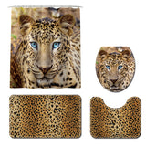 Honana,Bathroom,Waterproof,Shower,Curtain,Animal,Leopard,PatternToilet,Cover,Pedestal,Bathroom,Decor