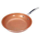 9inch,Aluminum,Stainless,Steel,Round,Stick,Copper,Frying,Cookware,Handle,Frying