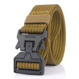 125CM,Magnetic,Buckle,Leisure,Canvas,Breathable,Waist,Quick,Unlock,Men's,Elastic,Tactical