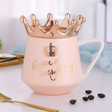 300ml,Nordic,Style,Crown,Ceramic,Simple,Coffee,Water,Breakfast