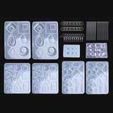 248Pcs,Resin,Casting,Molds,Jewelry,Making,Silicone,Mould,Metal,Pendant,Craft