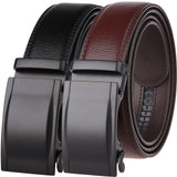 Business,Simple,Men's,Men's,Leather,Automatic,Buckle,Alloy,Buckle,Leather