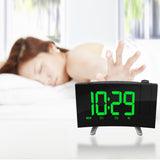 Sensitive,Digital,Projection,Clock,Radio,Alarm,Clock,Charging,Desktop,Electronic,Clock