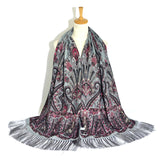 Retro,Ethnic,Style,Print,Tassel,Scarf,Ladies,Russian,Scarf