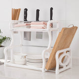 Layers,Multifunctional,Storage,Plastic,Kitchen,Organizer,Holder,Shelf