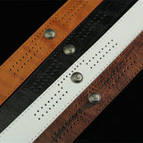 110CM,Leather,Cowboy,Leisure,Porous,Rivet,Waistband,Strips