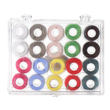 Clear,Plastic,Bobbins,20pcs,Sewing,Machine,Spools,Thread,Storage