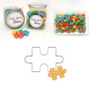 Stainless,Steel,Puzzle,Shape,Cookie,Cutter,Fondant,Decorating