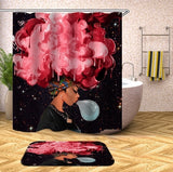 African,Bathroom,Shower,Curtain,Bathroom,Carpets,Toilet,Cover