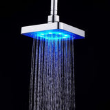 Adjustable,Light,Square,Shower,Stainless,Steel,Color,Changing,Temperature,Control,Bathroom,Showerhead