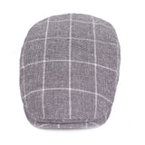 Plaid,Adjustable,Beret,Cotton,Newsboy,Painter