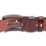 108CM,Business,Alloy,Buckle,Leather,Plain,Adjustable,Waistband