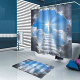 Break,Through,Clouds,Redemption,Waterproof,Bathroom,Shower,Curtain,Toilet,Cover,Floor,Bathroom