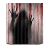 Halloween,Shower,Curtain,Blood,Hands,Curtain,Scary,Spooky,Bathroom,Curtain