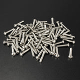 100Pcs,Bolts,Stainless,Steel,Screws,Button,Socket