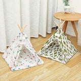 Foldable,Linen,House,Washable,Puppy,Indoor,Teepee