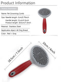 Professional,Grooming,Removal,Stainless,Steel,Massage,Brush