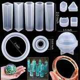 84pcs,Resin,Casting,Craft,Silicone,Making,Jewelry,Pendant,Mould