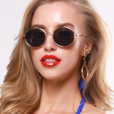 Women,Retro,Metal,Frame,Fashion,Protection,Sunglasses