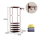 Floor,Standing,Clothes,Hanging,Rotating,Hooks,Storage,Shelf,Bedroom,Furniture