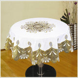 Tablecloth,Bronzing,Waterproof,Circular,Plastic