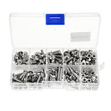 Suleve,M4SP1,Stainless,Steel,Phillips,Round,Screws,Bolts,Assortment,250Pcs