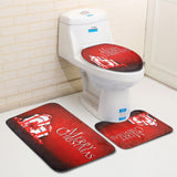 Christmas,Decoration,Santa,Snowman,Bathroom,Toilet,Covers