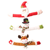 Loskii,Christmas,Decorations,Small,Creative,Curtain,Buckle,Cartoon,Snowman,Curtain,Decorations