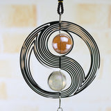 Metal,Hanging,Garden,Spinner,Round,Crystal,Garden,Ornament