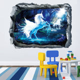 Miico,Creative,Unicorn,Broken,Removable,Decorative,Decor,Sticker