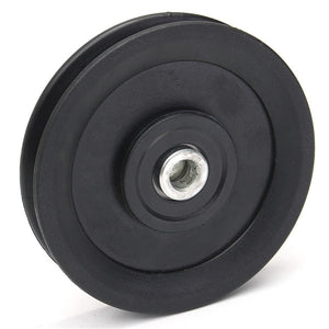 Nylon,Bearing,Pulley,Wheel,115mm,Black,Wheel,Cable,Fitness,Equipment,Part"