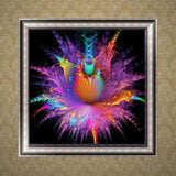 Flower,Diamond,Painting,Embroidery,Cross,Crafts,Stitch,Decor