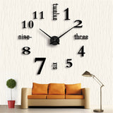 Removable,Number,Mirror,Surface,Clock,Sticker,Modern,Decor