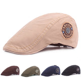 Adjustable,Cotton,Beret,Casual,Solid,Visor,Cabbies