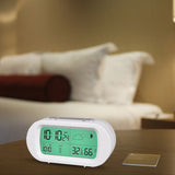 Loskii,Digital,Thermometer,Weather,Display,Snooze,Alarm,Clock,Screen