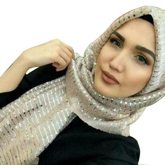 Women,Sequin,Arabian,Scarf,Turban