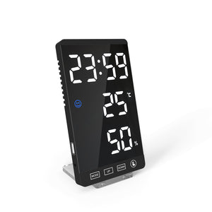 Smart,Mirror,CLock,Decorative,Phone,Charger,Alarm,Clock,Brightness,Digital,Clock,Weather,Temperature,Display