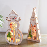 Festival,Wooden,Christmas,Light,Display,Ornament,Christmas,Table,Decorations