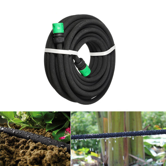 Black,Porous,Watering,Soaker,Flexible,Watering,Tubing,Garden,Irrigation